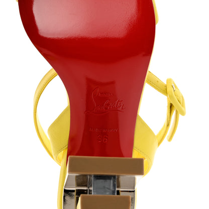 Christian Louboutin Nappa Tournikouna 85 Sandals 36 Citronnade 7 of 7