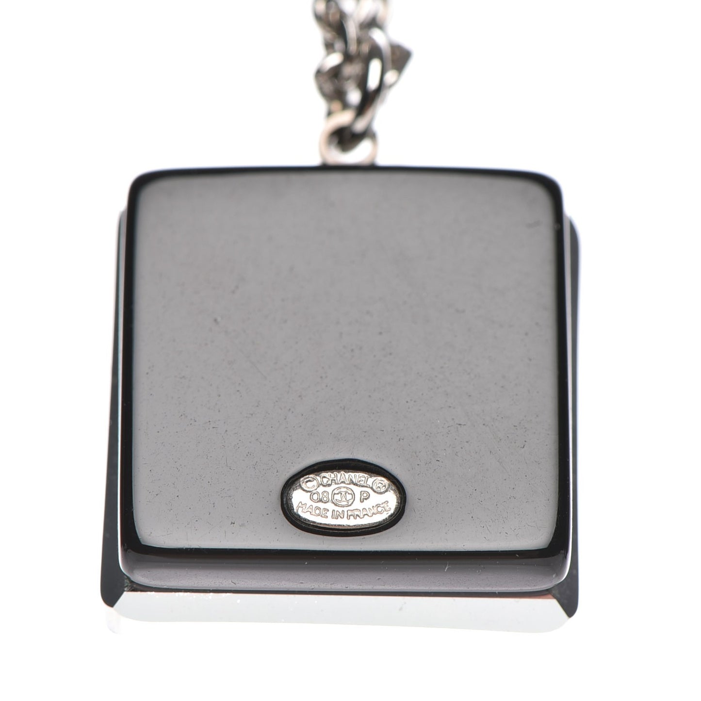 Crystal CC Square Pendant Necklace