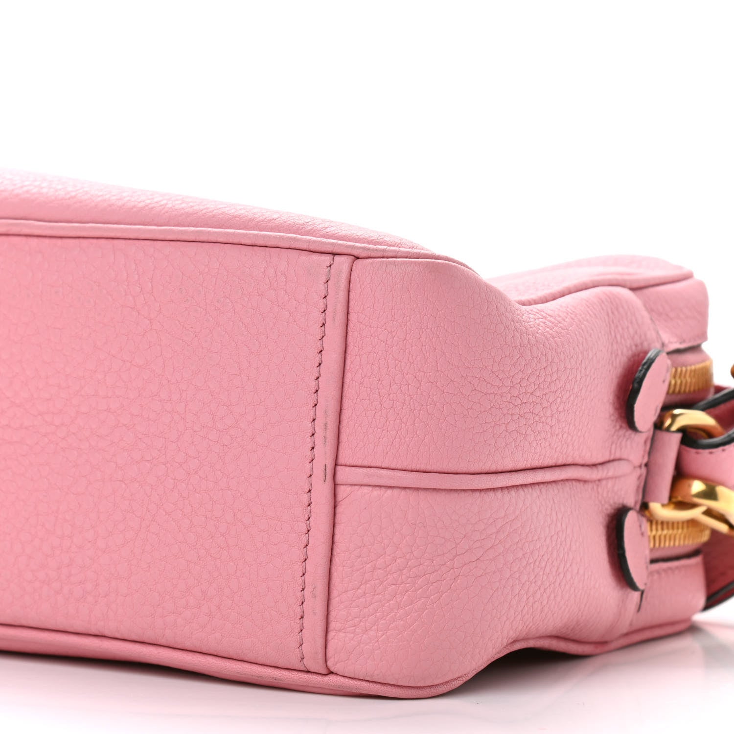 Prada Vitello Daino Medium Double Zip Shoulder Bag Petalo 9 of 9