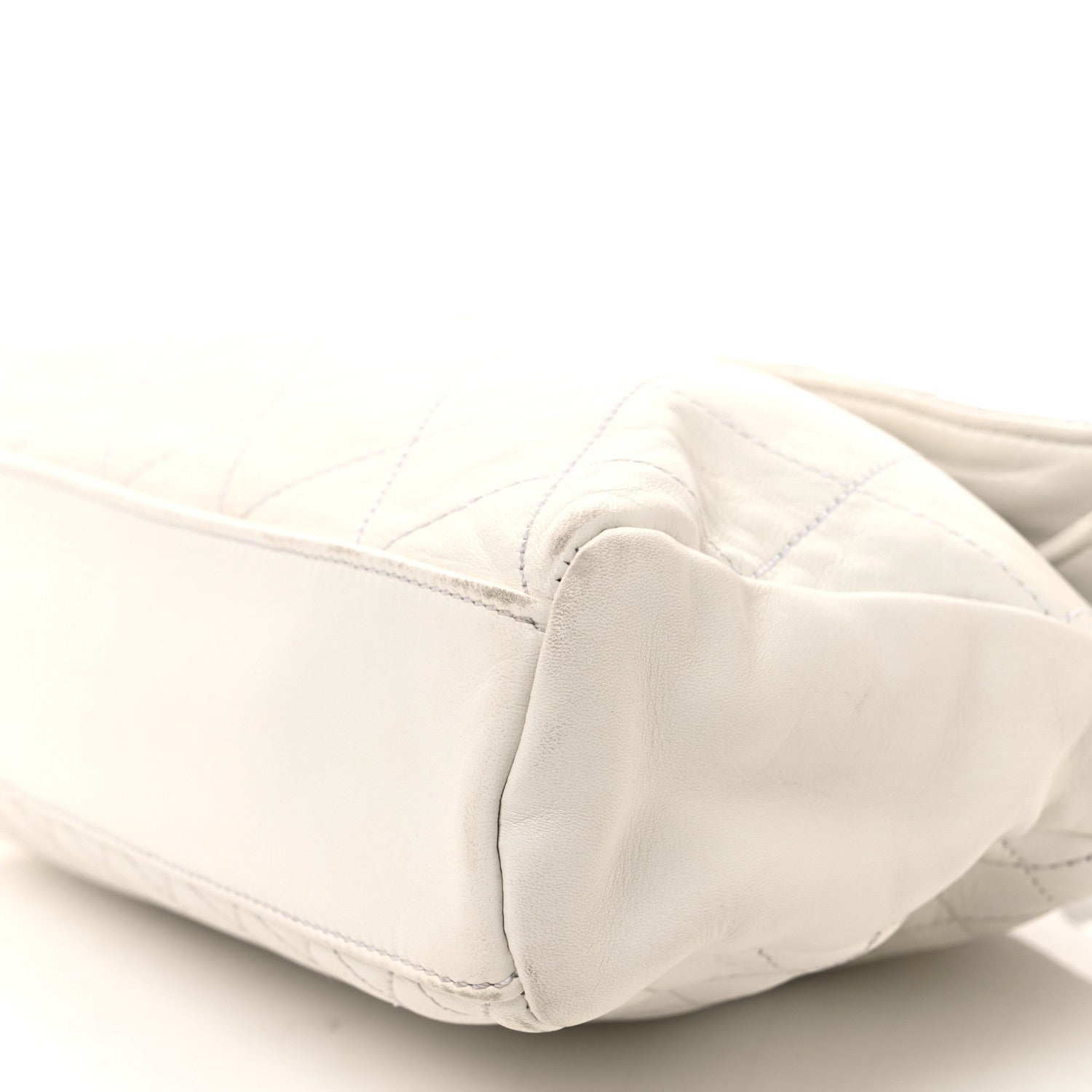 Chanel Lambskin Quilted New Lock Flap White 10 of 12