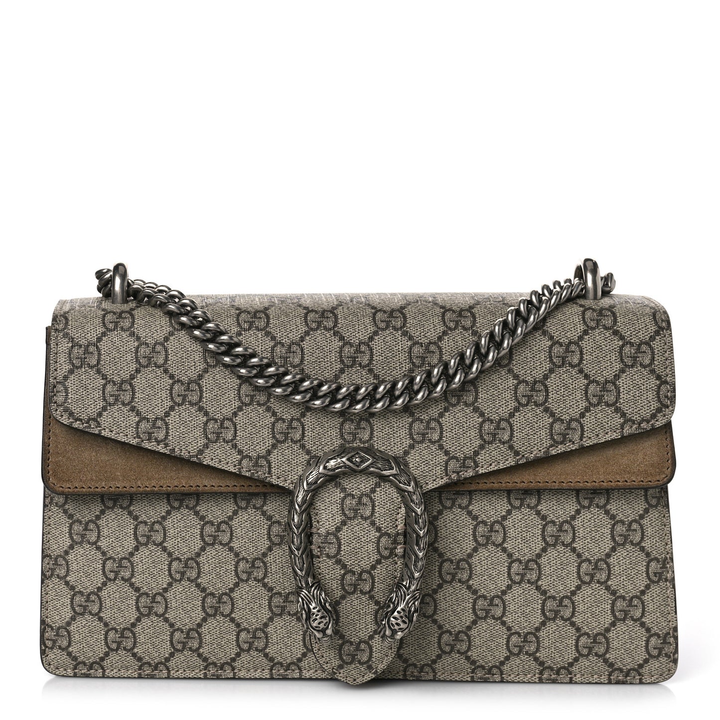 GG Supreme Monogram Small Dionysus Shoulder Bag Taupe