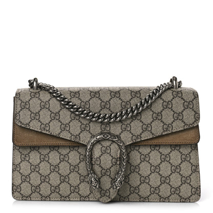 Gucci GG Supreme Monogram Small Dionysus Shoulder Bag Taupe 1 of 9