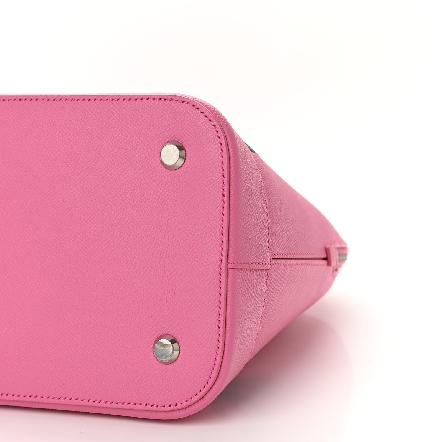 Balenciaga Signature Grained Calfskin Logo M Ville Top Handle Bag Rose Bubblegum Black 10 of 11
