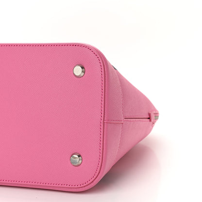 Balenciaga Signature Grained Calfskin Logo M Ville Top Handle Bag Rose Bubblegum Black 10 of 11