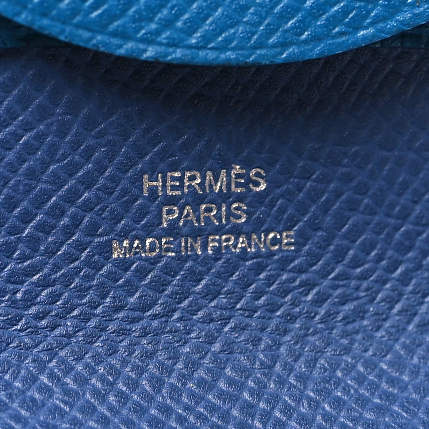 Hermes Epsom Verso Bastia Coin Purse Bleu France 6 of 8