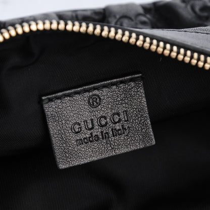 Gucci Guccissima Signature New Britt Wristlet Black 6 of 7
