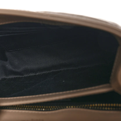Saint Laurent Calfskin Y Quilted Monogram Toy Loulou Crossbody Bag Dark Beige 5 of 12