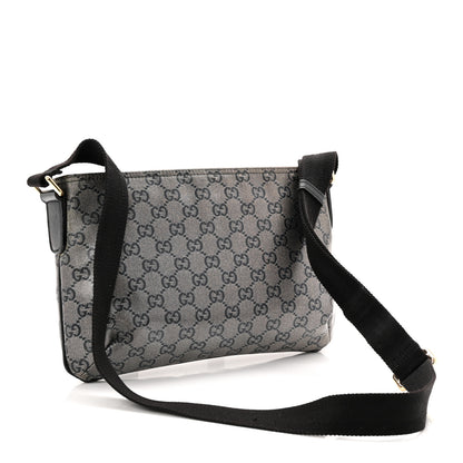 Gucci Crystal Monogram Small Flat Messenger Crossbody Navy 3 of 10