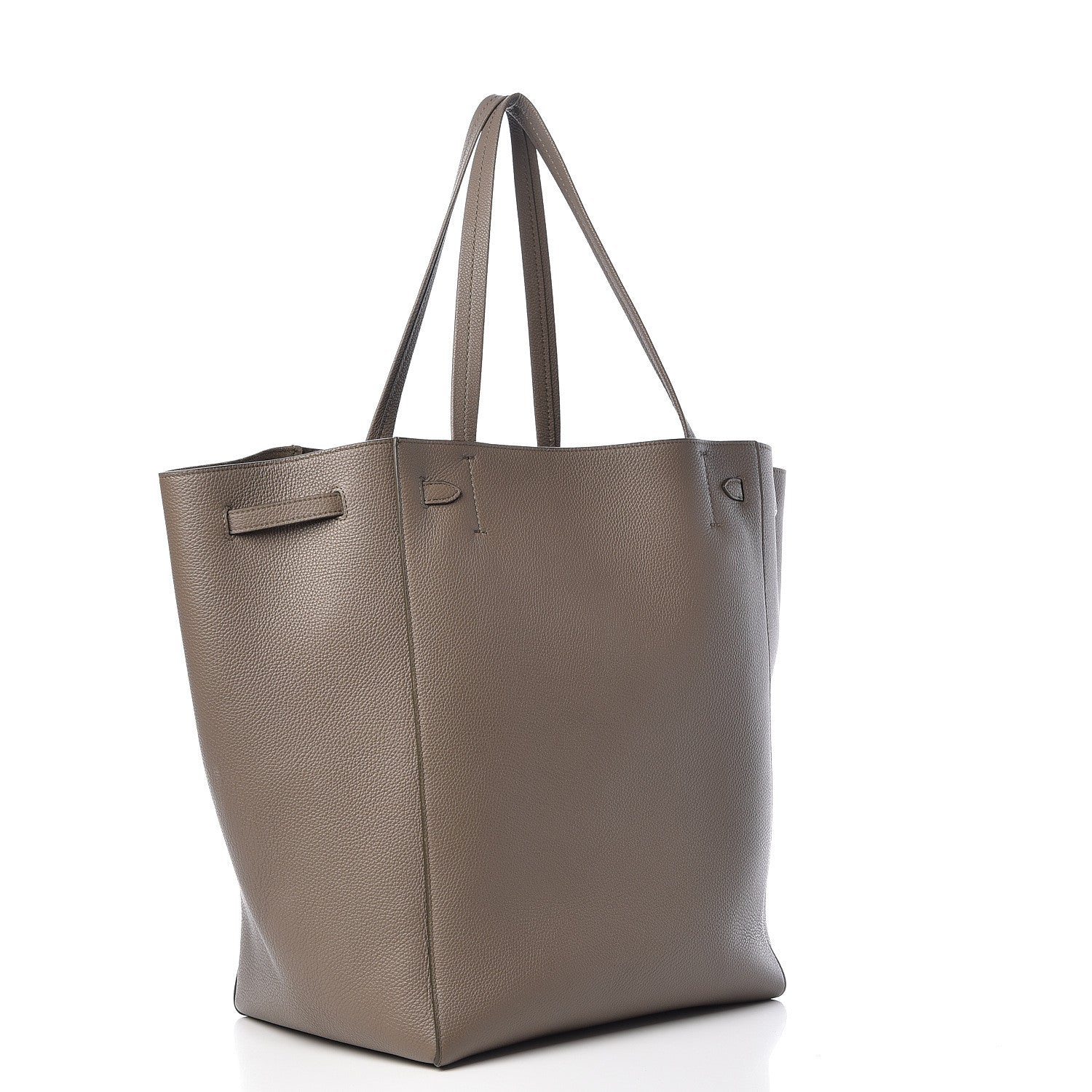 Celine Soft Grained Calfskin Small Belt Cabas Phantom Taupe 3 of 12