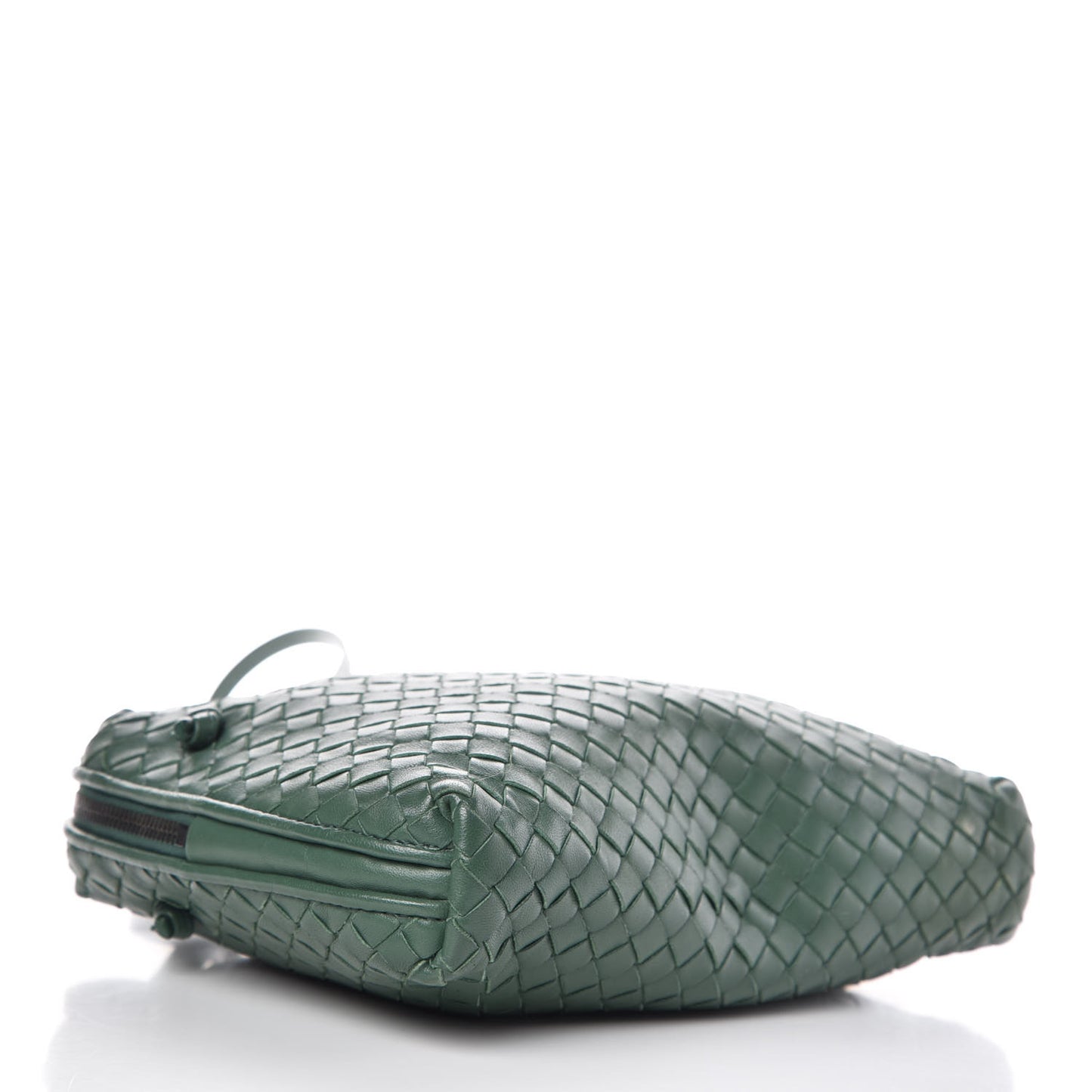 Nappa Intrecciato Pillow Crossbody Green