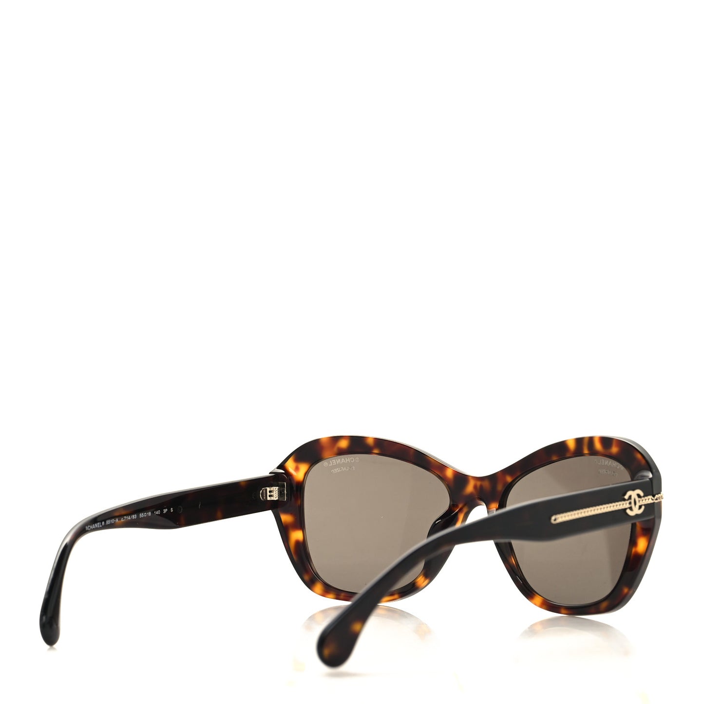 Acetate Polarized CC Butterfly Sunglasses 5510 Dark Tortoise
