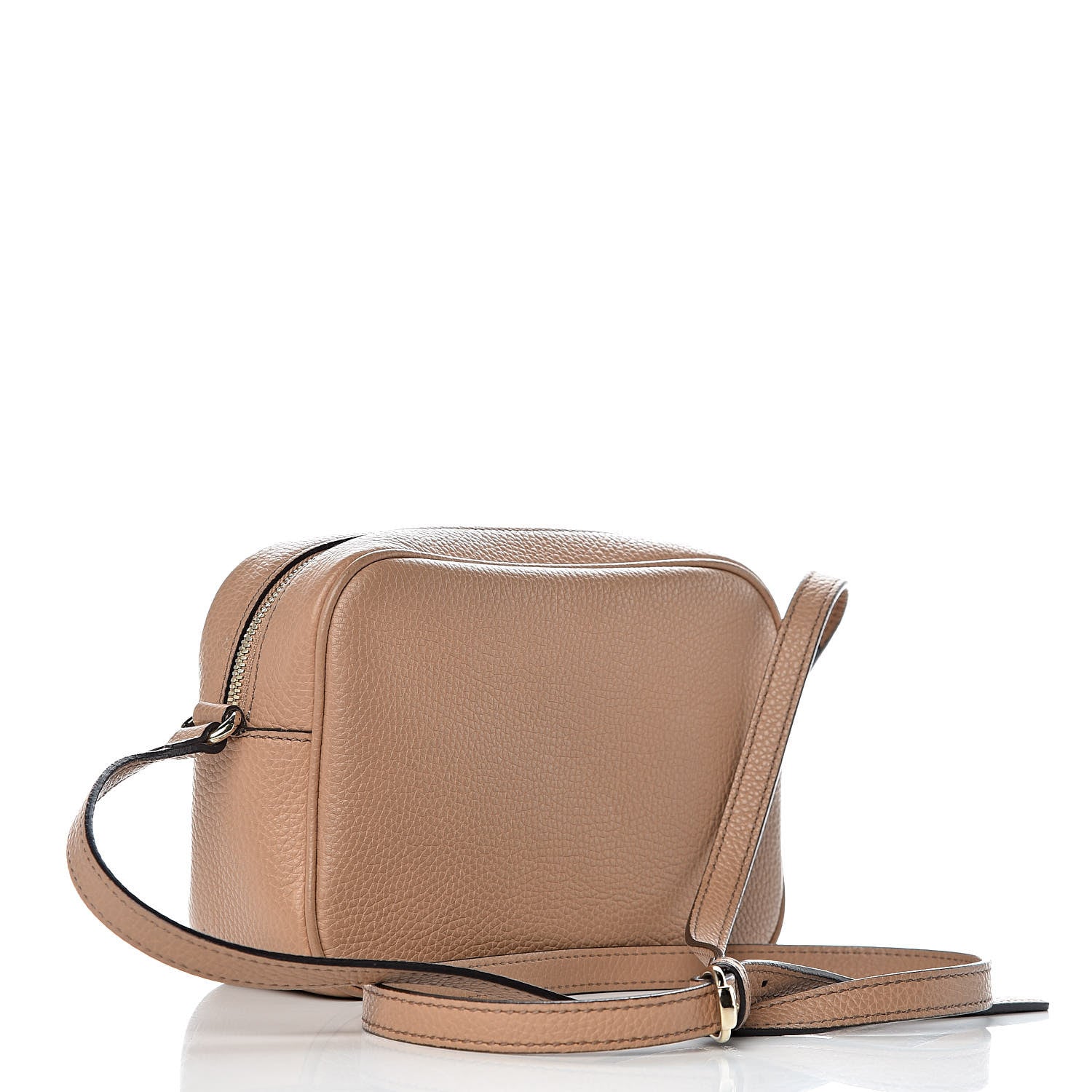 Gucci Pebbled Calfskin Small Soho Disco Bag Rose Beige 3 of 14