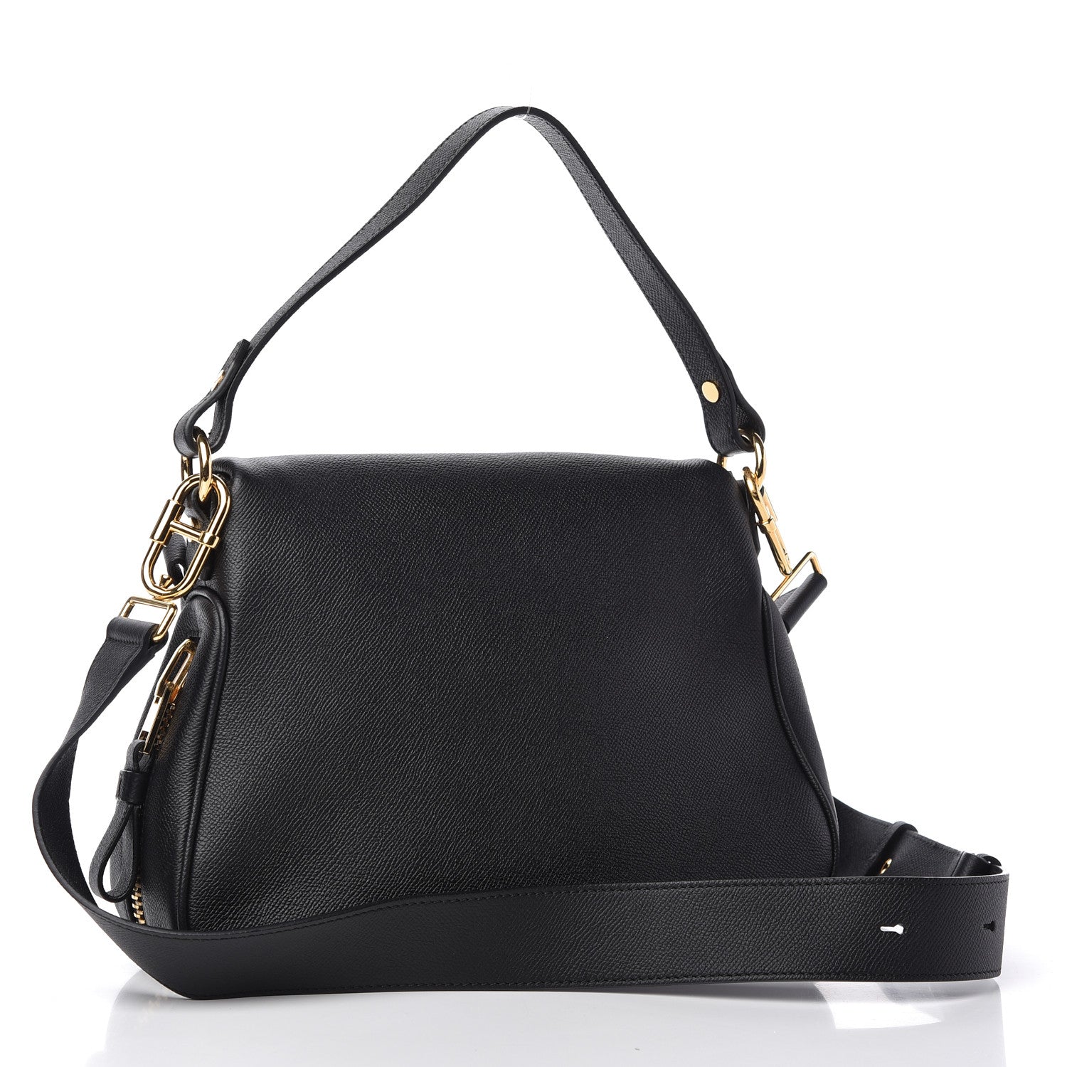Tom Ford Grained Calfskin Medium Jennifer Crossbody Bag Black 3 of 8