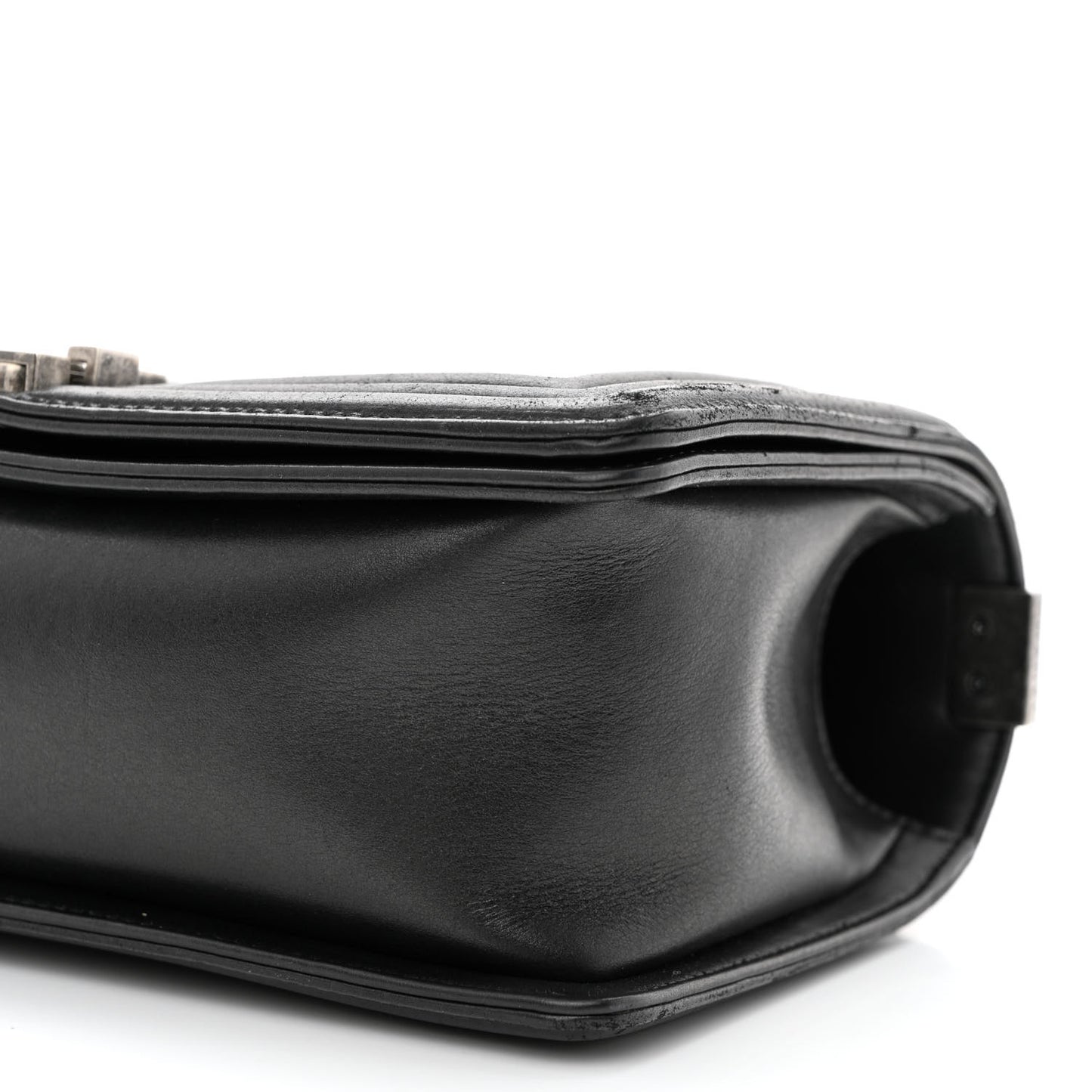 Calfskin Quilted Medium Boy Flap Black