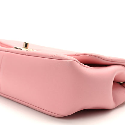 Chanel Lambskin Quilted Resin Bi-Color Chain Flap Bag Pink 10 of 12