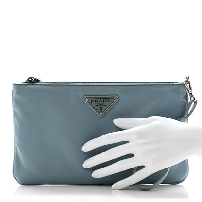 Prada Tessuto Nylon Vela Wristlet Verde Fluo 2 of 10