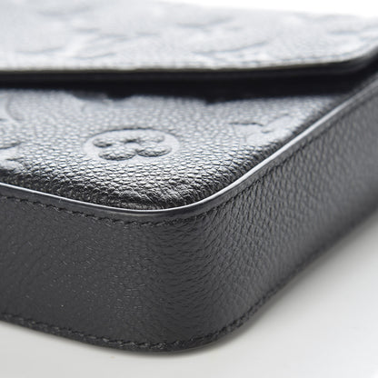 Louis Vuitton Empreinte Pochette Felicie Chain Wallet Black 9 of 9