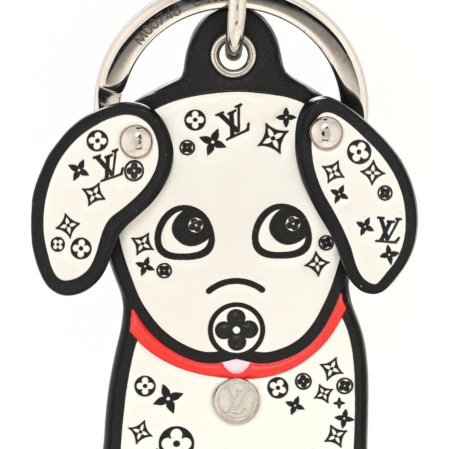 Calfskin Dalmata Bag Charm Key Holder