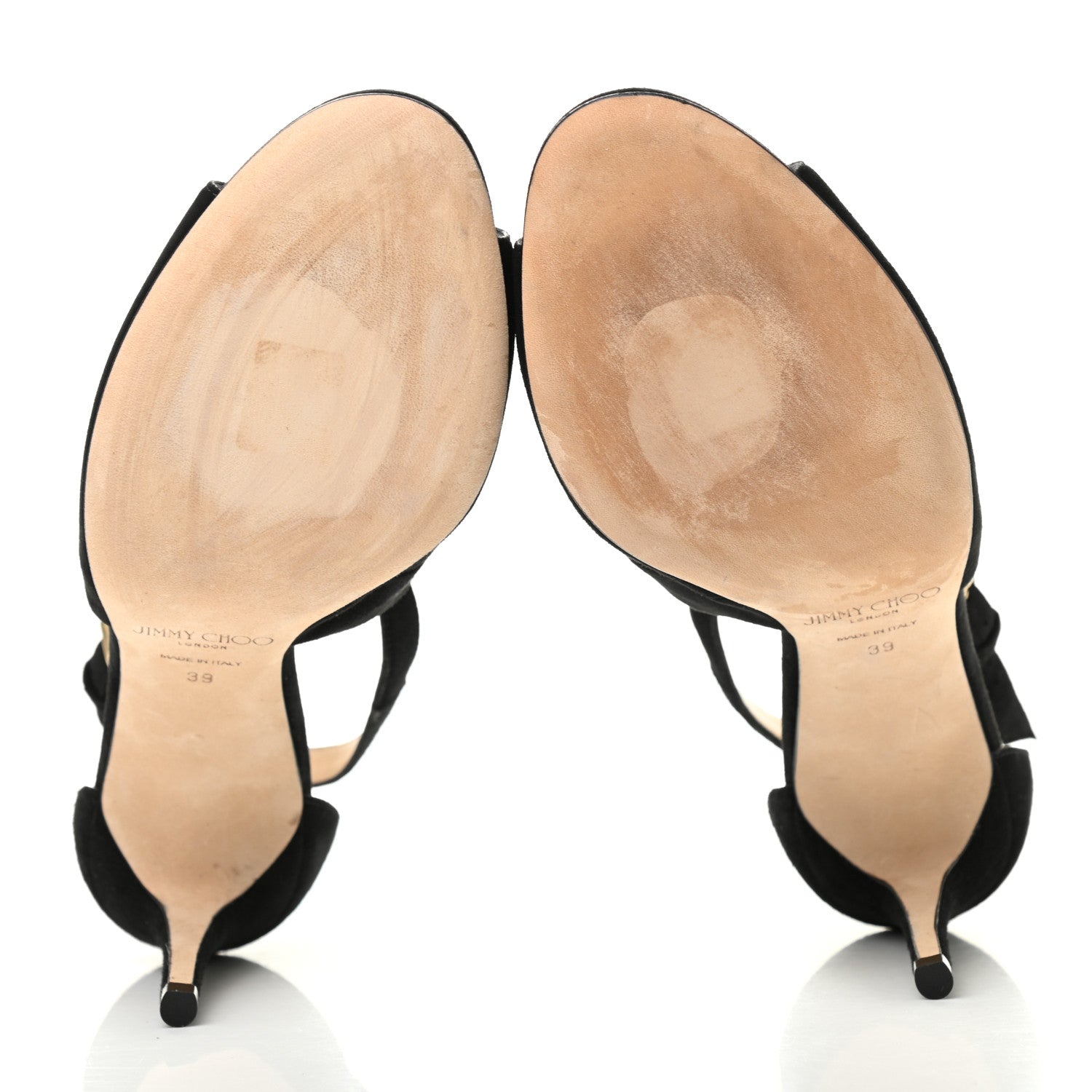 Jimmy Choo Suede Emily 100 Sandal 39 Black 5 of 8