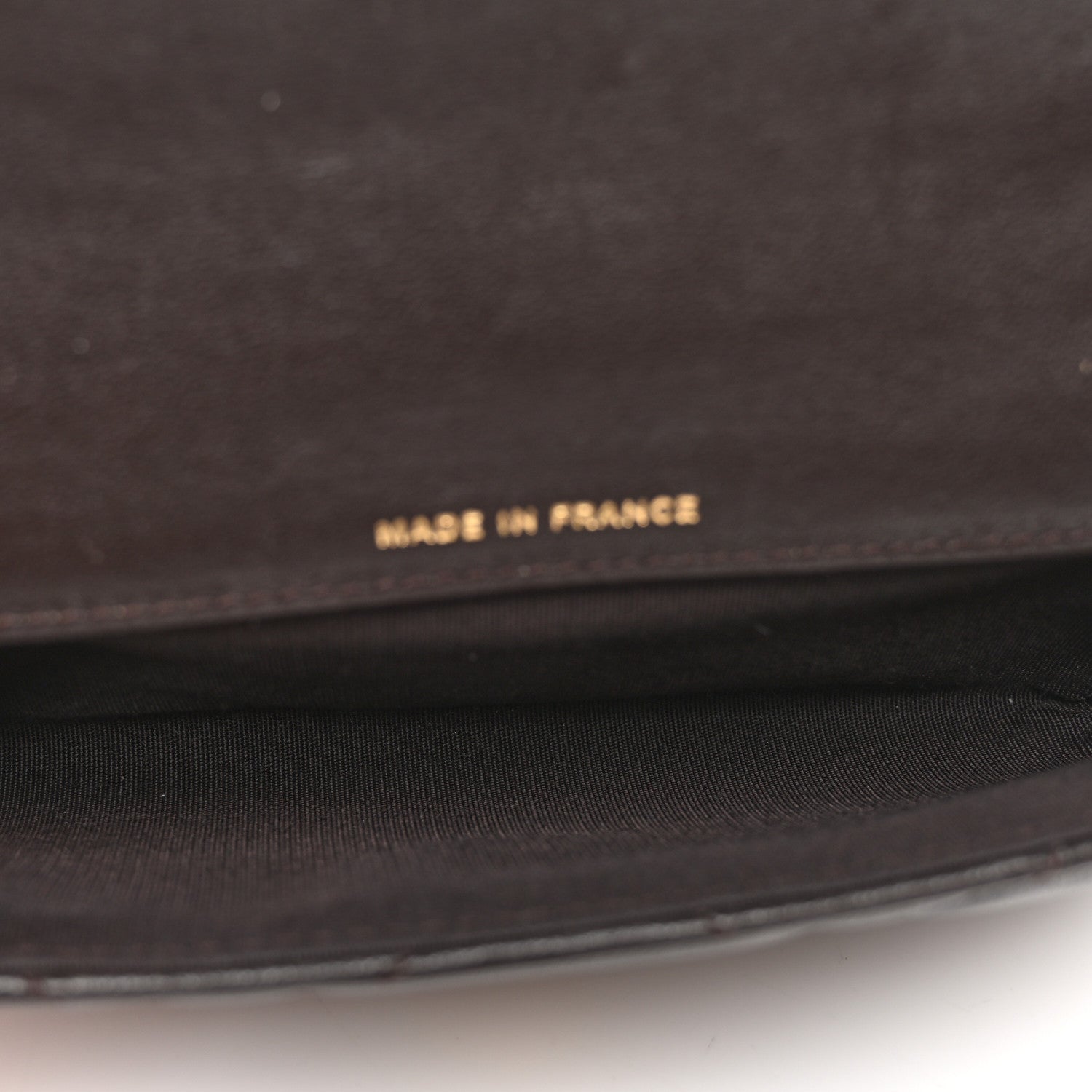 Chanel Goatskin Quilted Chanel 19 Glasses Case With Chain Brown 6 of 12