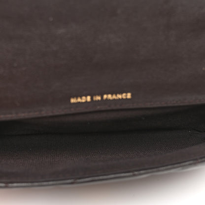 Chanel Goatskin Quilted Chanel 19 Glasses Case With Chain Brown 6 of 12
