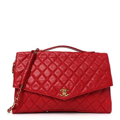 Chanel Lambskin Quilted Single Flap Red 1 of 11