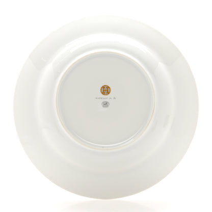 Hermes Porcelain Mosaique Au 24 Soup Bowl Gold 2 of 6