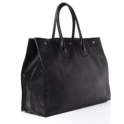 Saint Laurent Vitello Rive Gauche Large Tote Black 2 of 12