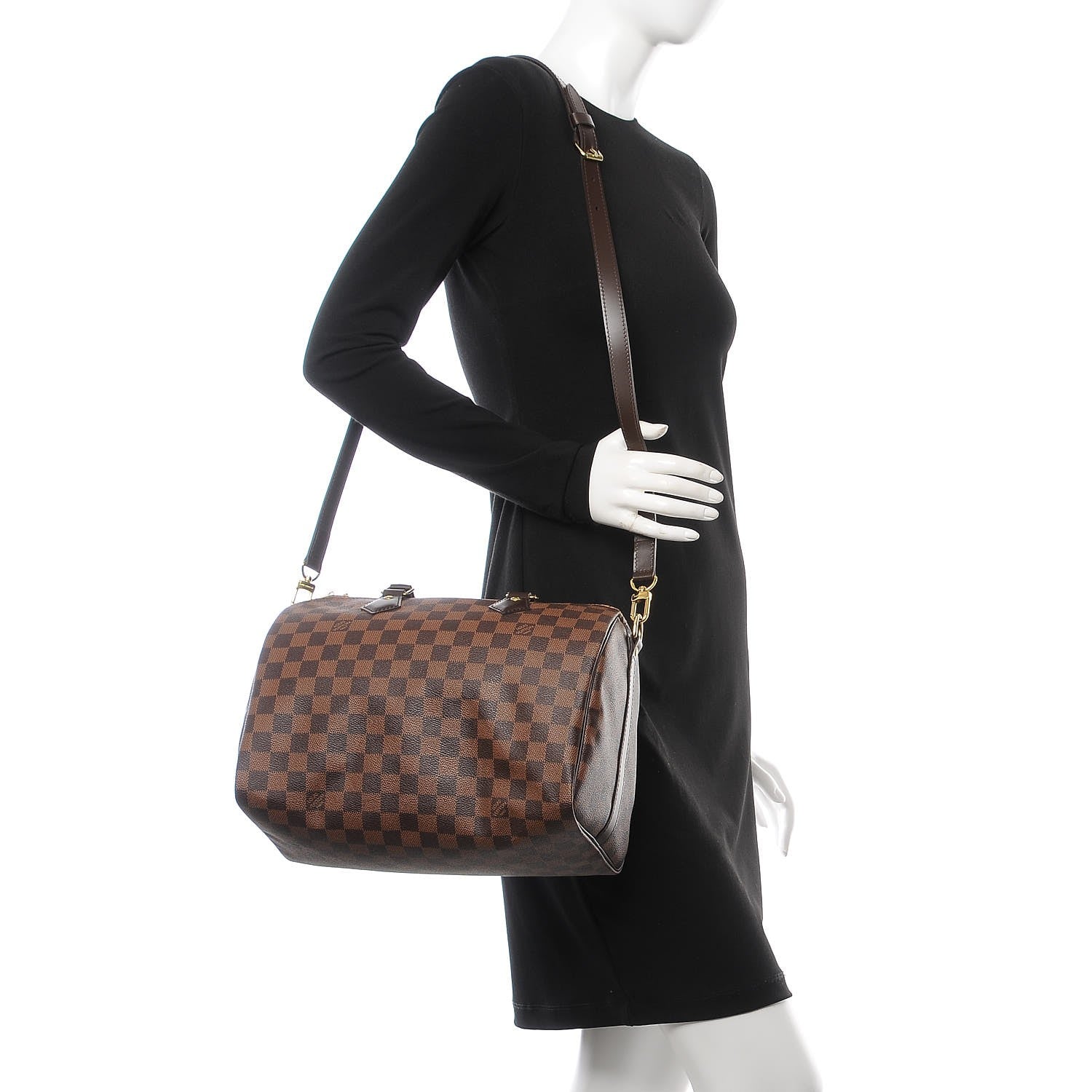 Louis Vuitton Damier Ebene Speedy Bandouliere 30 2 of 9