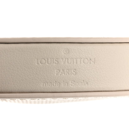 Louis Vuitton Perforated Mahina Round Coin Purse Gris 6 of 8