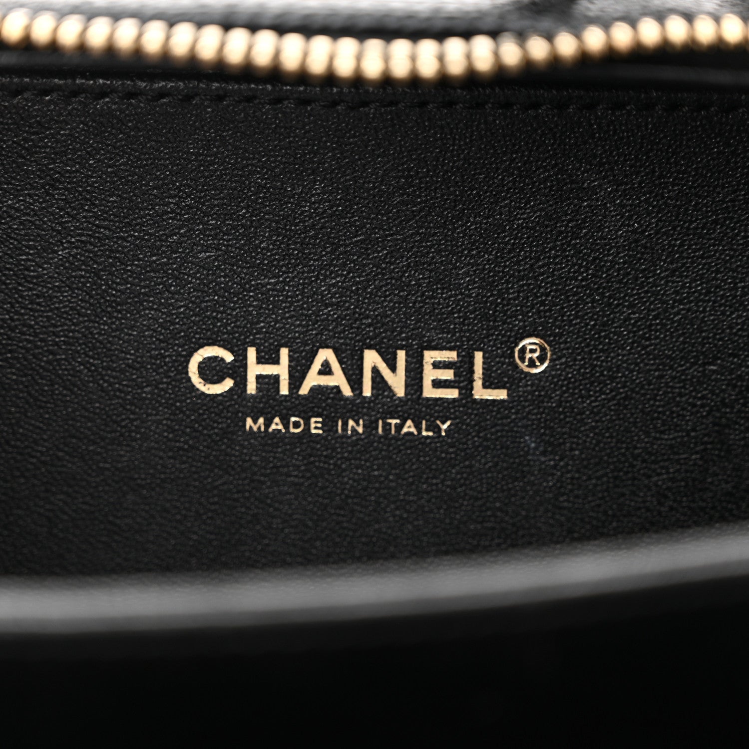Chanel Caviar Quilted Small CC Filigree Vanity Case Black 6 of 12