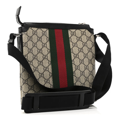 Gucci GG Supreme Monogram Web Messenger Bag Black 2 of 10