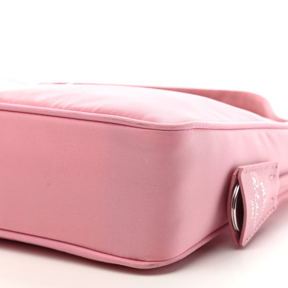 Prada Tessuto Nylon Saffiano Mini Re-Edition 2000 Bag Rosa 11 of 12