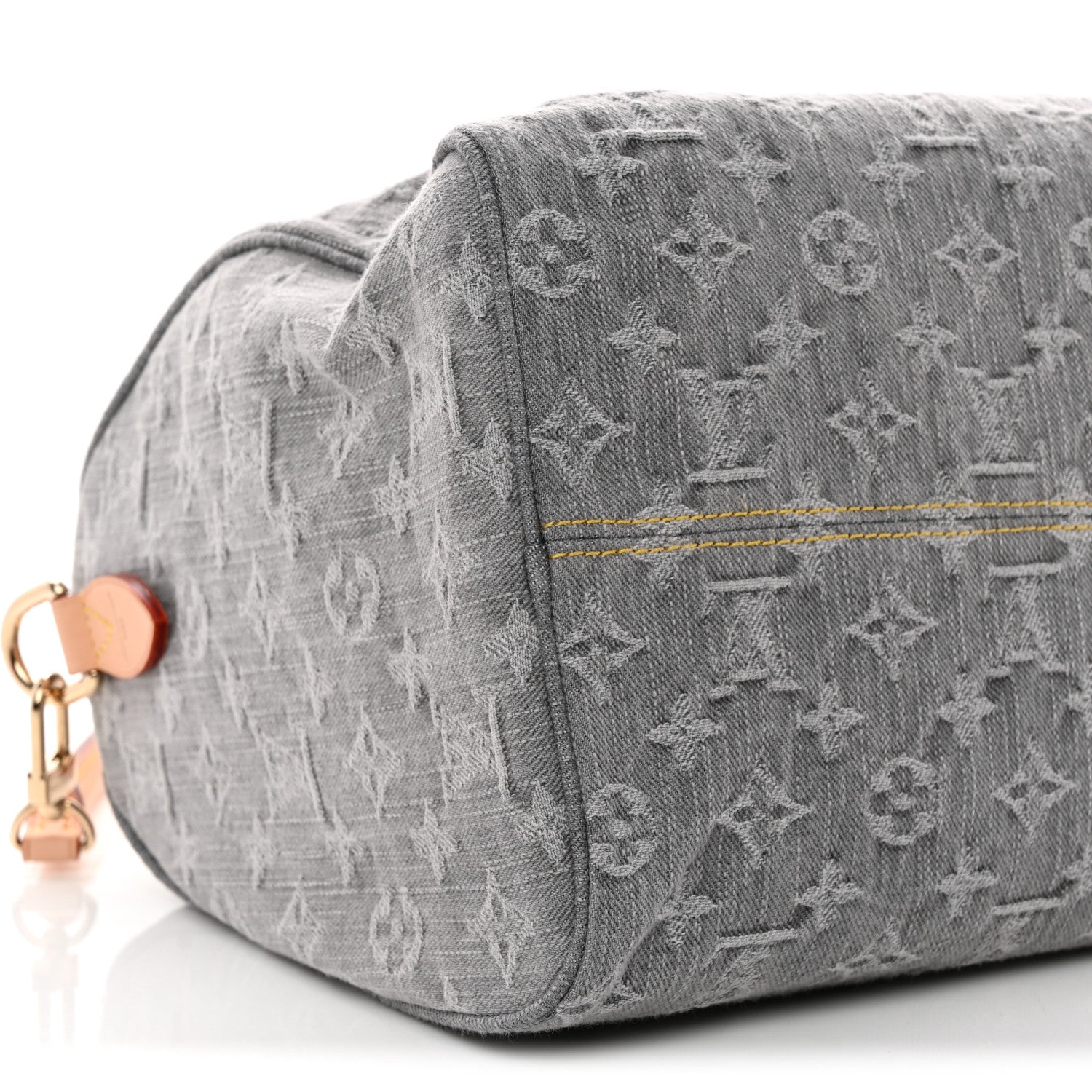Louis Vuitton Monogram Denim Speedy Soft 30 Washed Gray 8 of 9