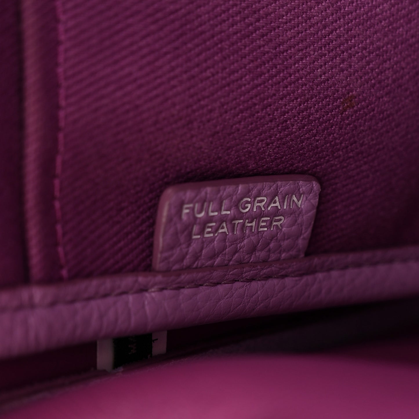 Grained Calfskin Small The Tote Bag Regal Orchid