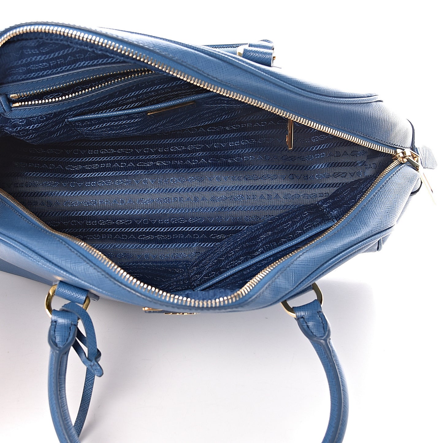 Saffiano Lux Bowling Bag Cobalto