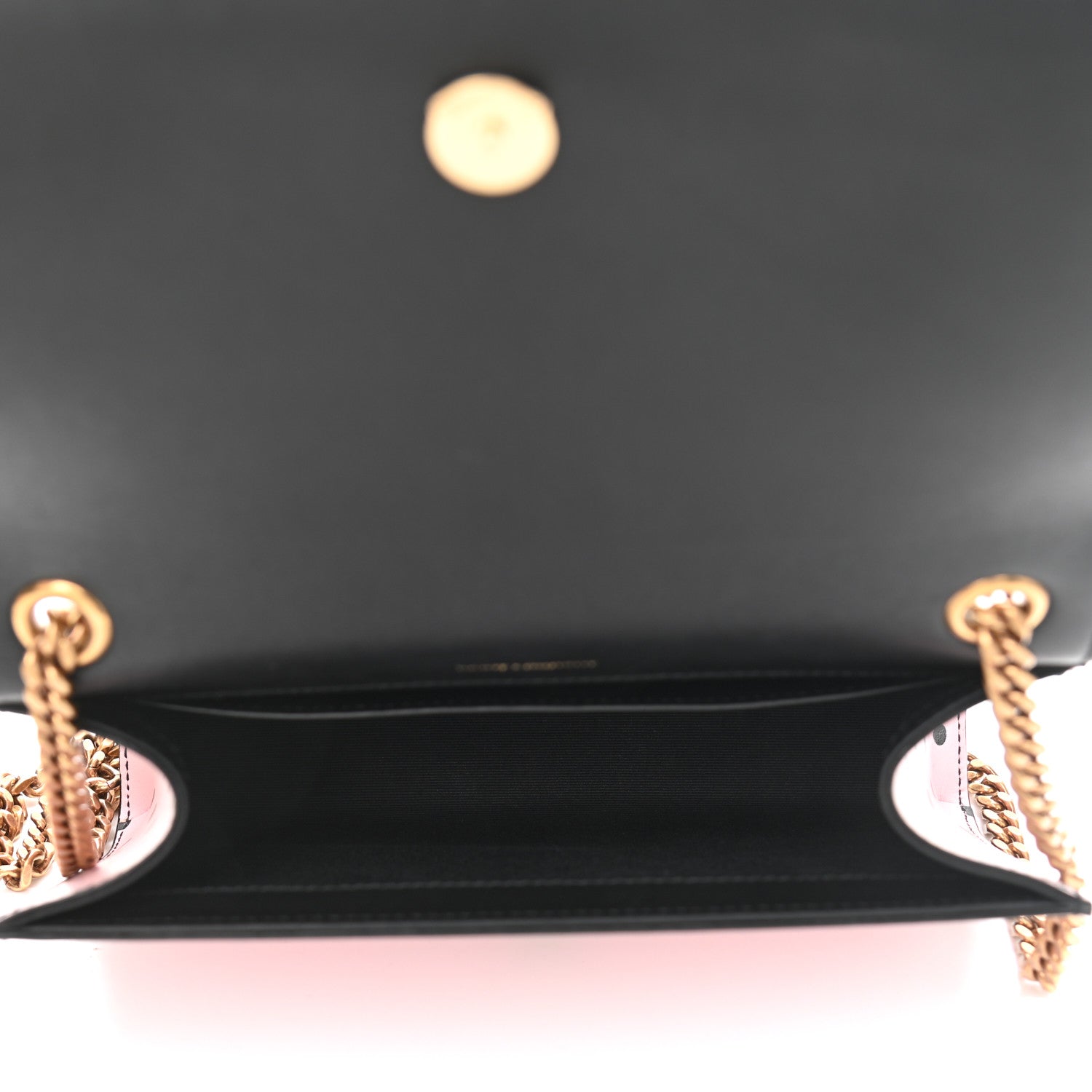 Saint Laurent Calfskin Polka Dot Small Monogram Kate Satchel Rose Black 5 of 12