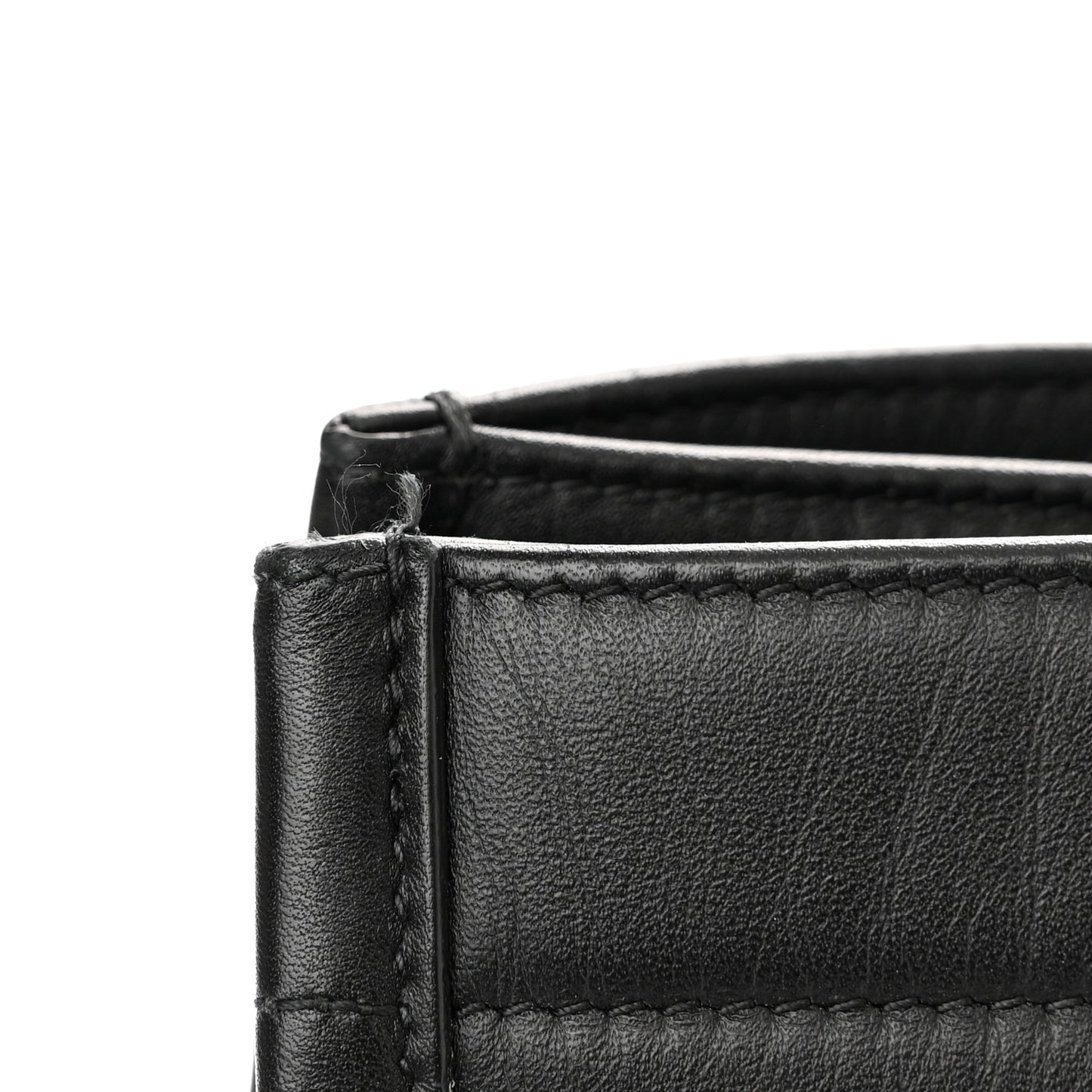 Calfskin Embossed Medium Book Tote Black
