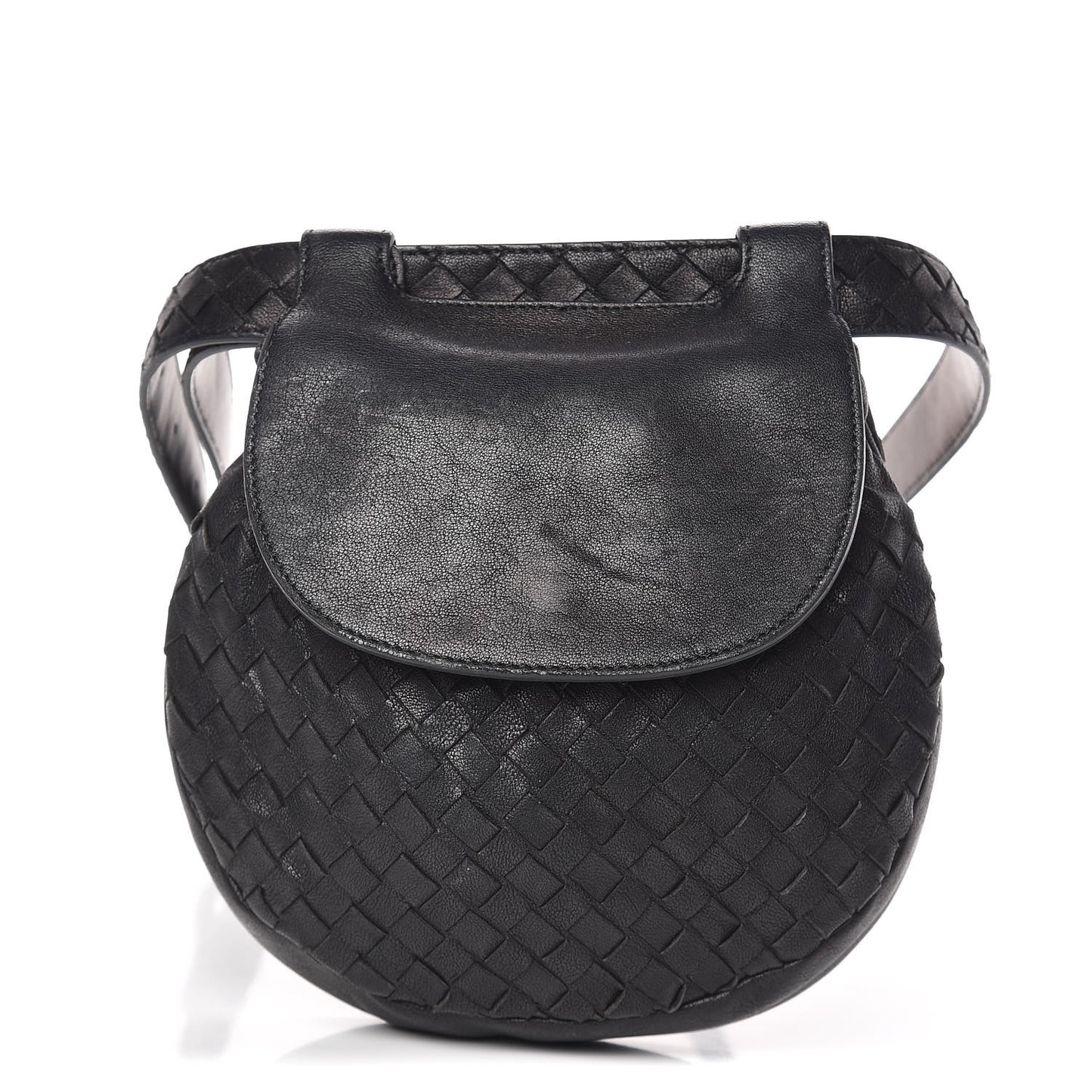 Nappa Intrecciato Belt Bag Black