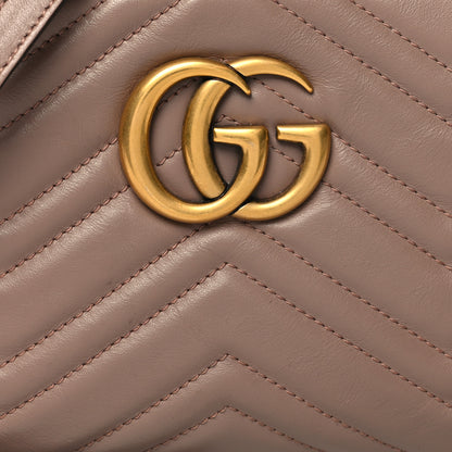 Gucci Calfskin Matelasse Small GG Marmont Chain Shoulder Bag Porcelain Rose 8 of 11