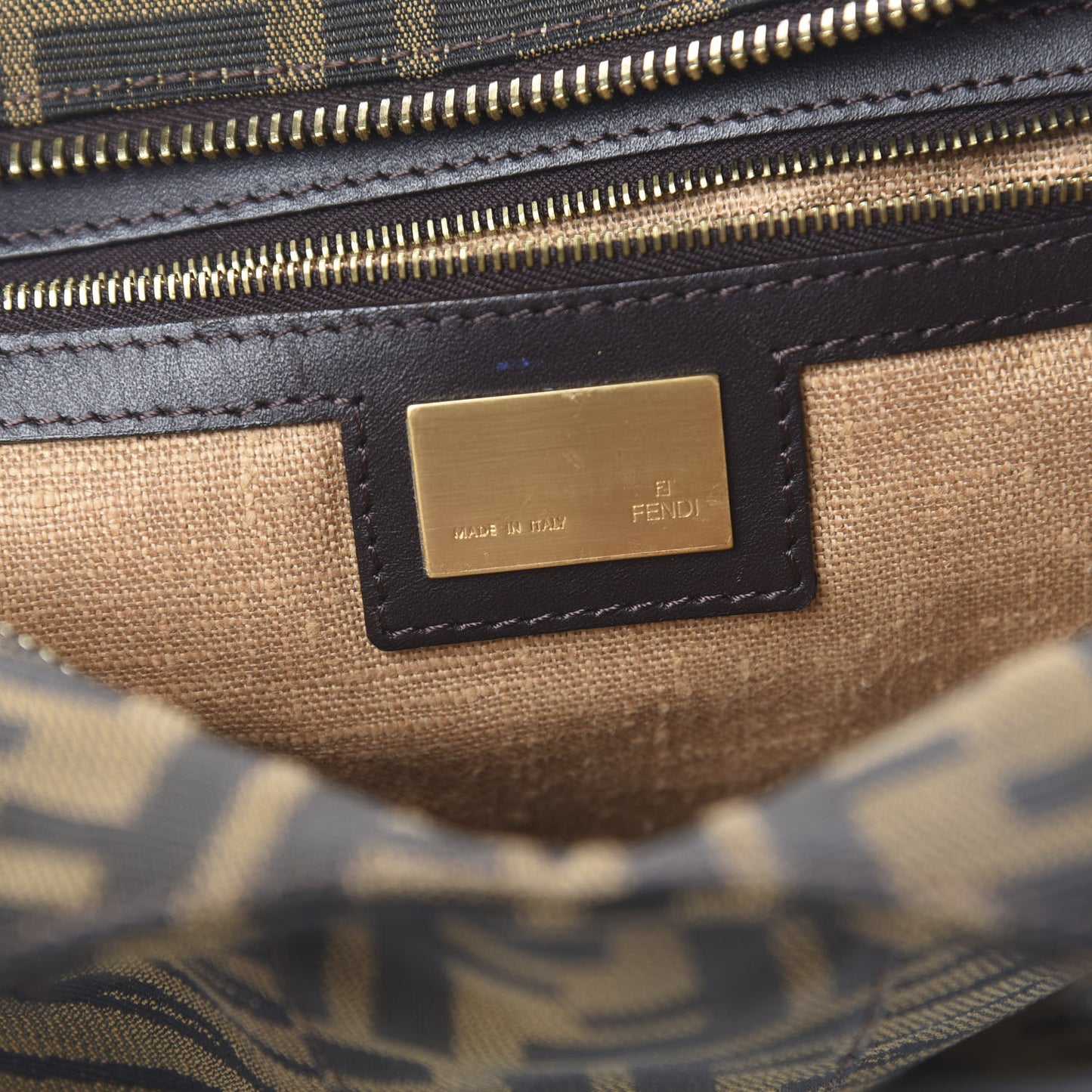 Zucca Small Devil Trapezio Tote Tobacco