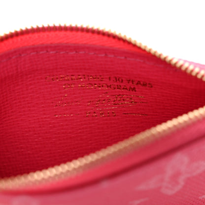 Louis Vuitton Monogram Origine Key Pouch Rose Ruban 6 of 8