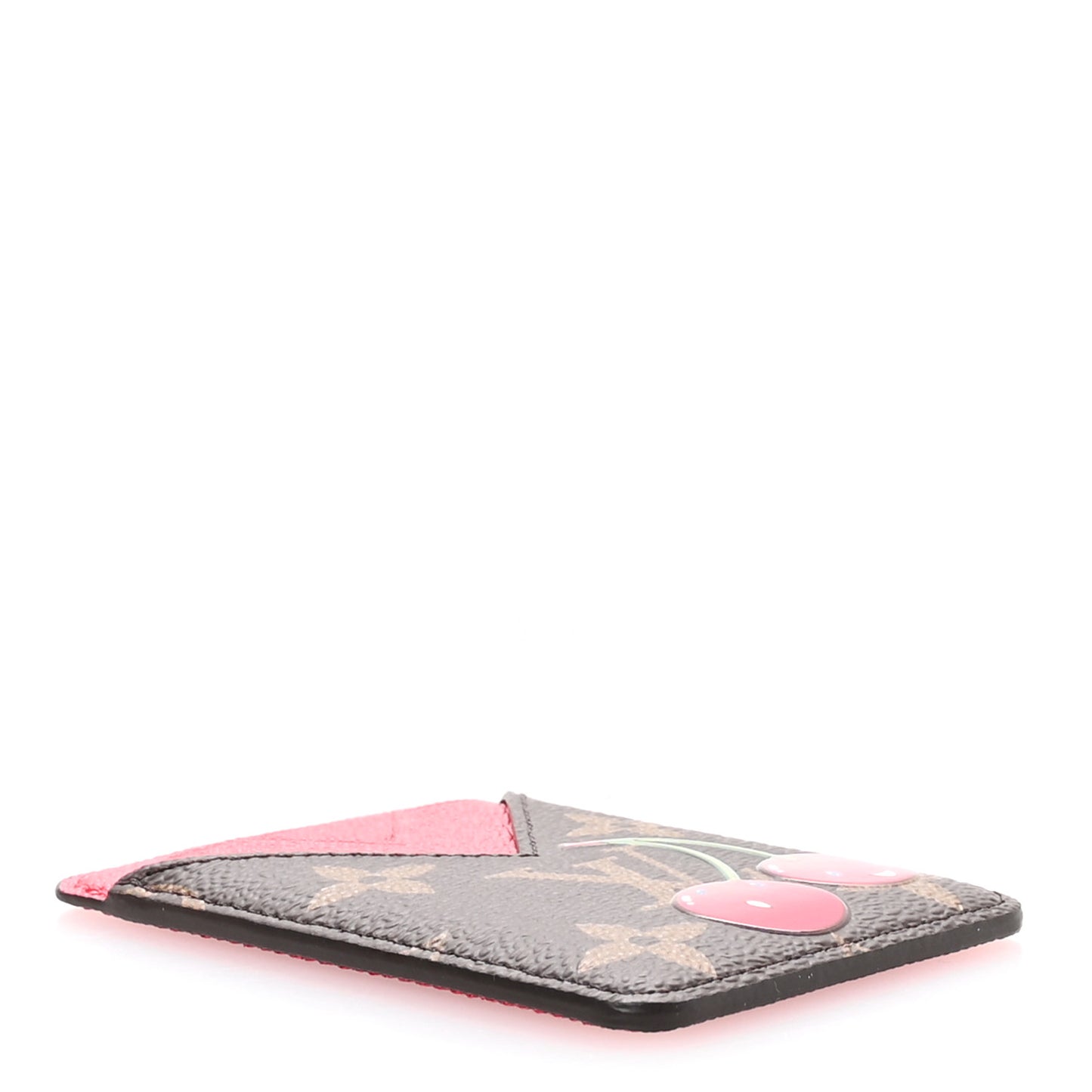 LV X TM Monogram Cerises Porte-Cartes Magnet