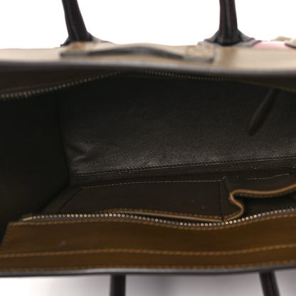 Celine Satin Smooth Calfskin Micro Tri-Color Luggage Rust 5 of 11