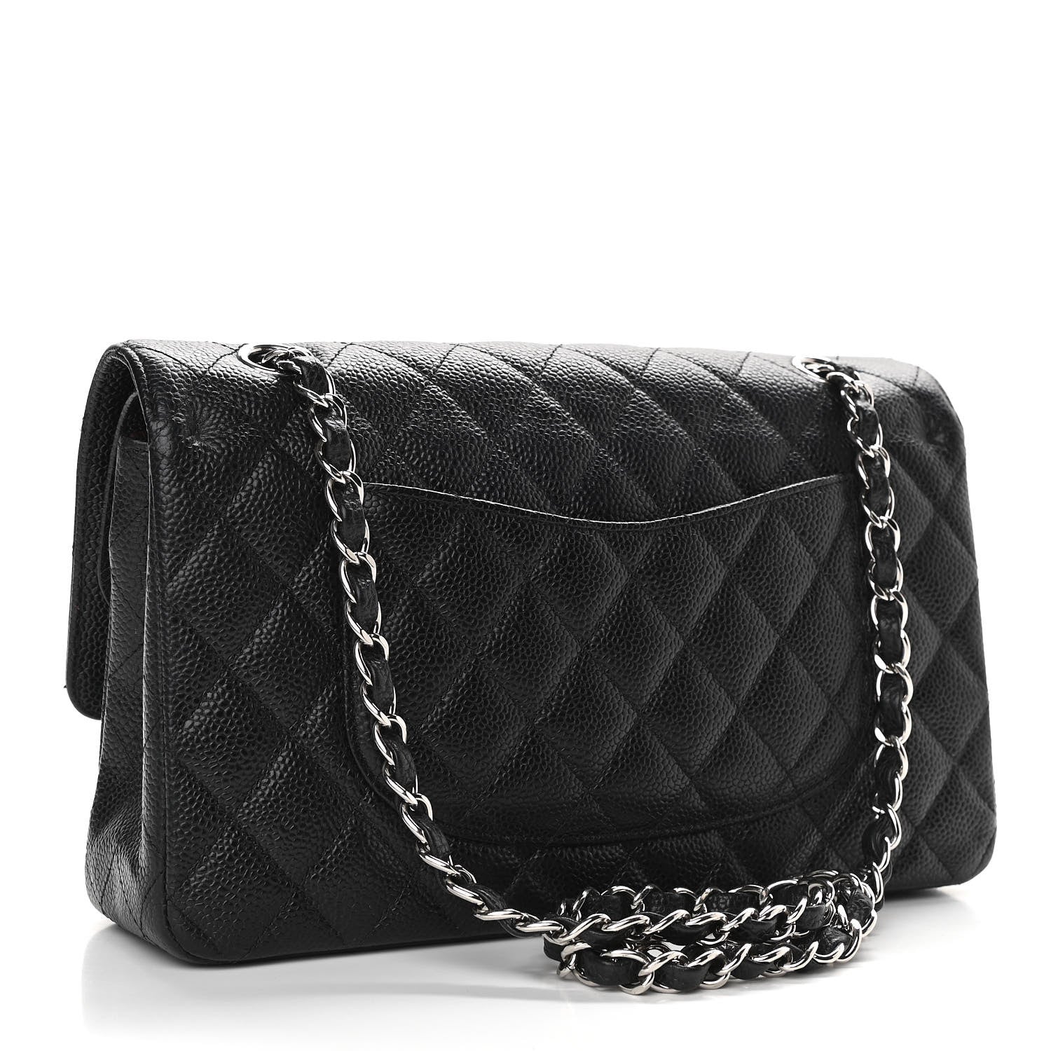Chanel Caviar Quilted Medium Double Flap Black 3 of 12