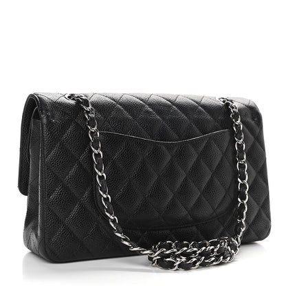 Chanel Caviar Quilted Medium Double Flap Black 3 of 12