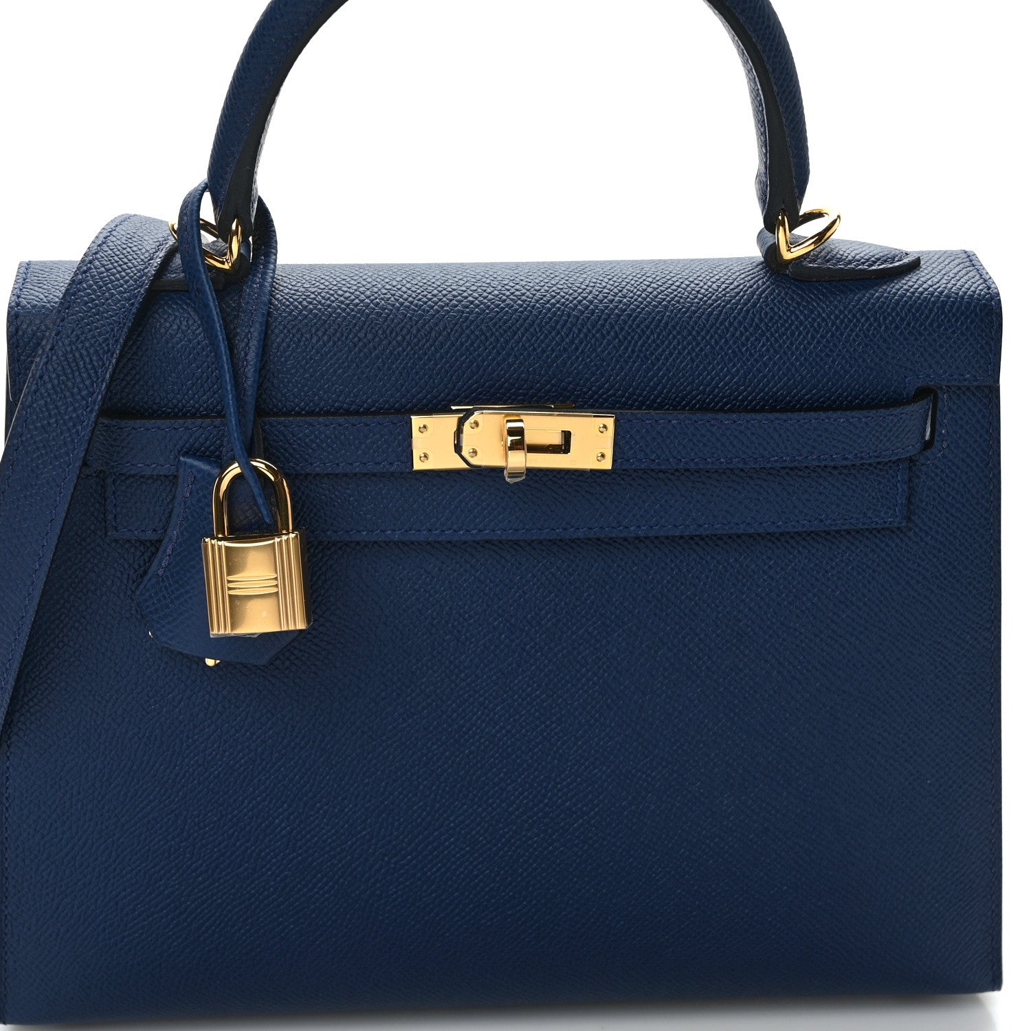 Hermes Epsom Kelly Sellier 25 Bleu Navy 7 of 11