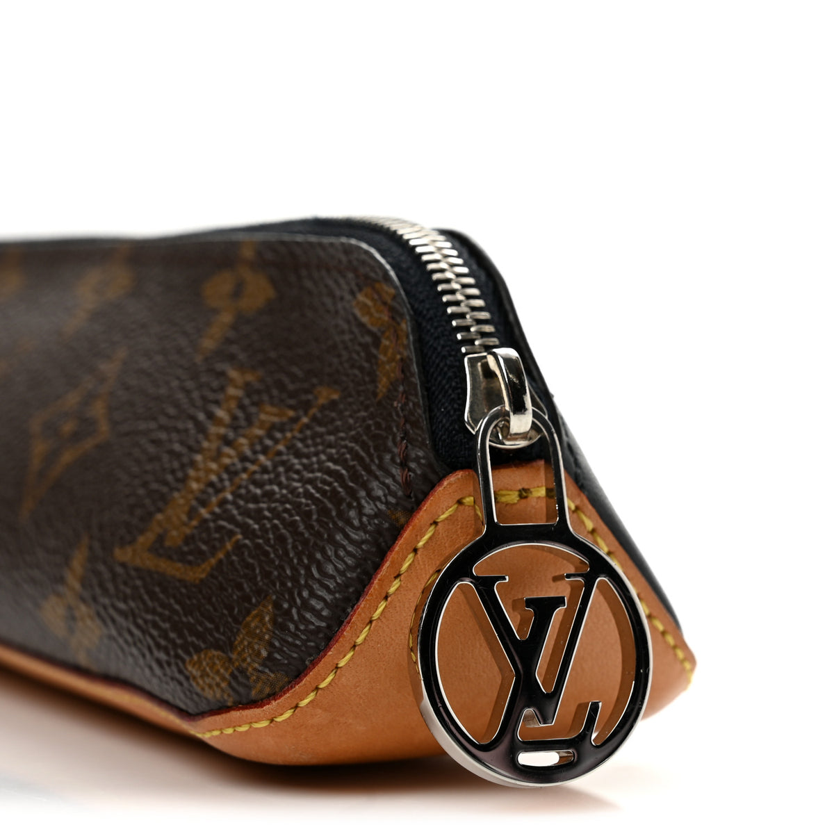 Monogram Elizabeth Pencil Pouch Black
