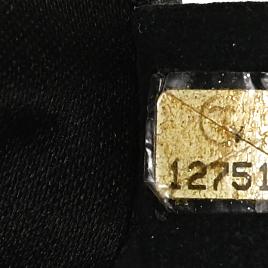 Lambskin Quilted Medium Chain Around Tote Black