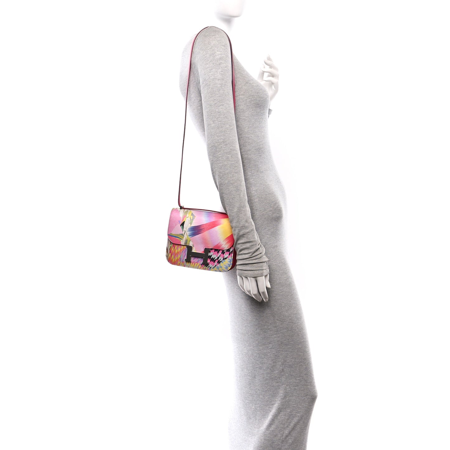 Swift Silk Marble Printed Constance 18 Rose Azalee Rose Mexico